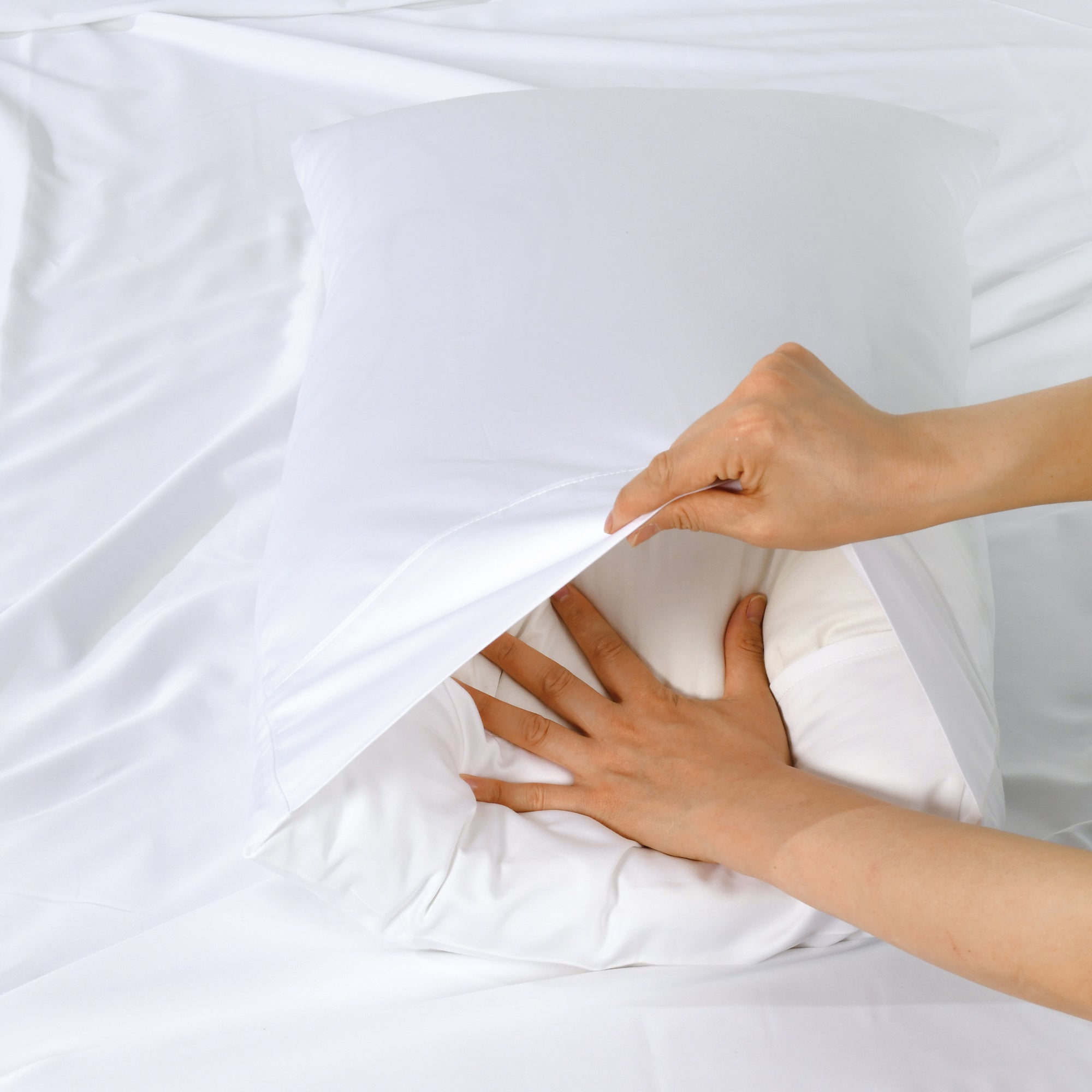 Rosebank 500 Thread Count Bamboo/Cotton Sateen Weave Standard Pillowcase (Pair)