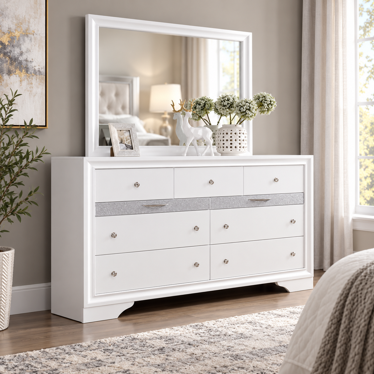 Chrissy Dressing Table - White