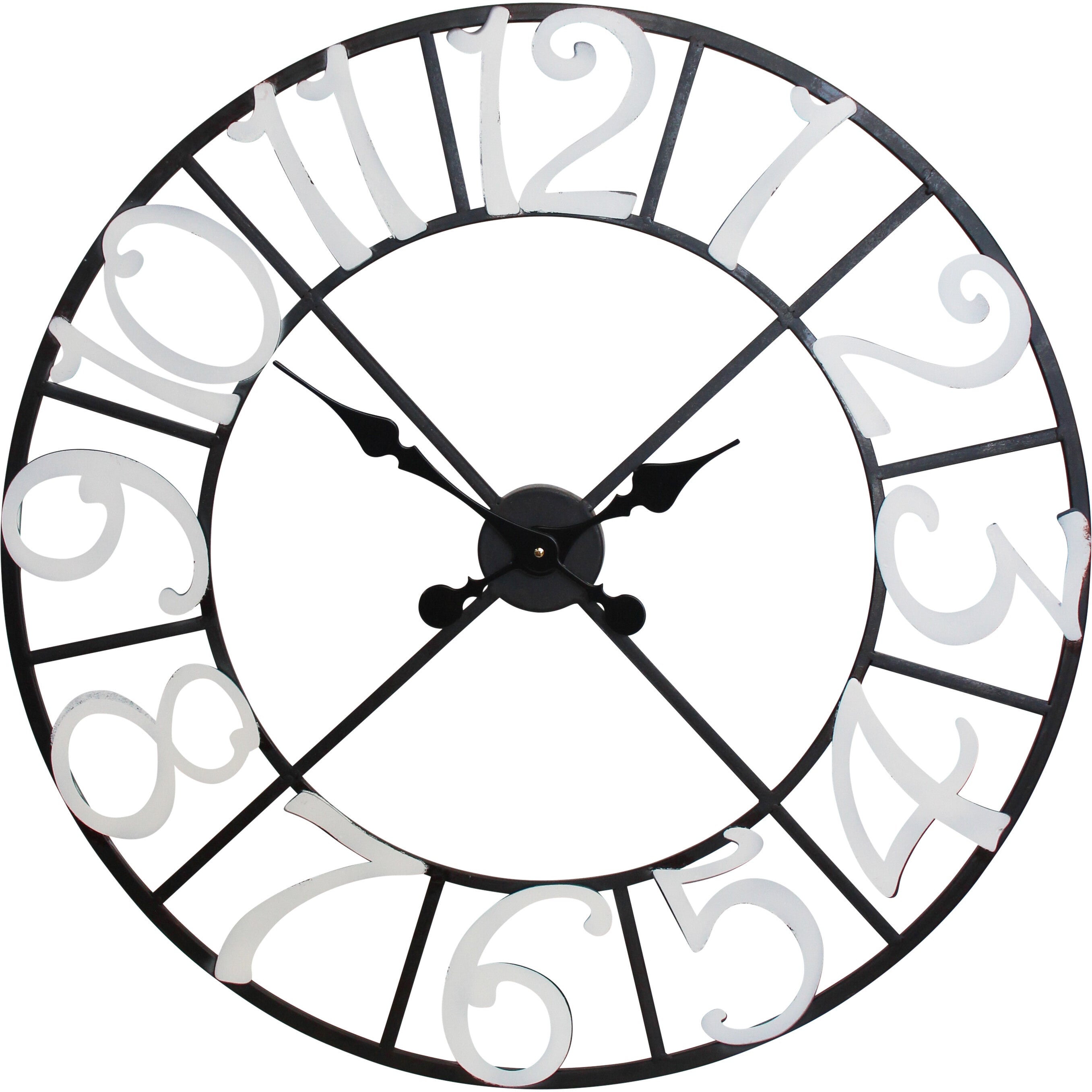 Classic Metal Wall Clock - Large