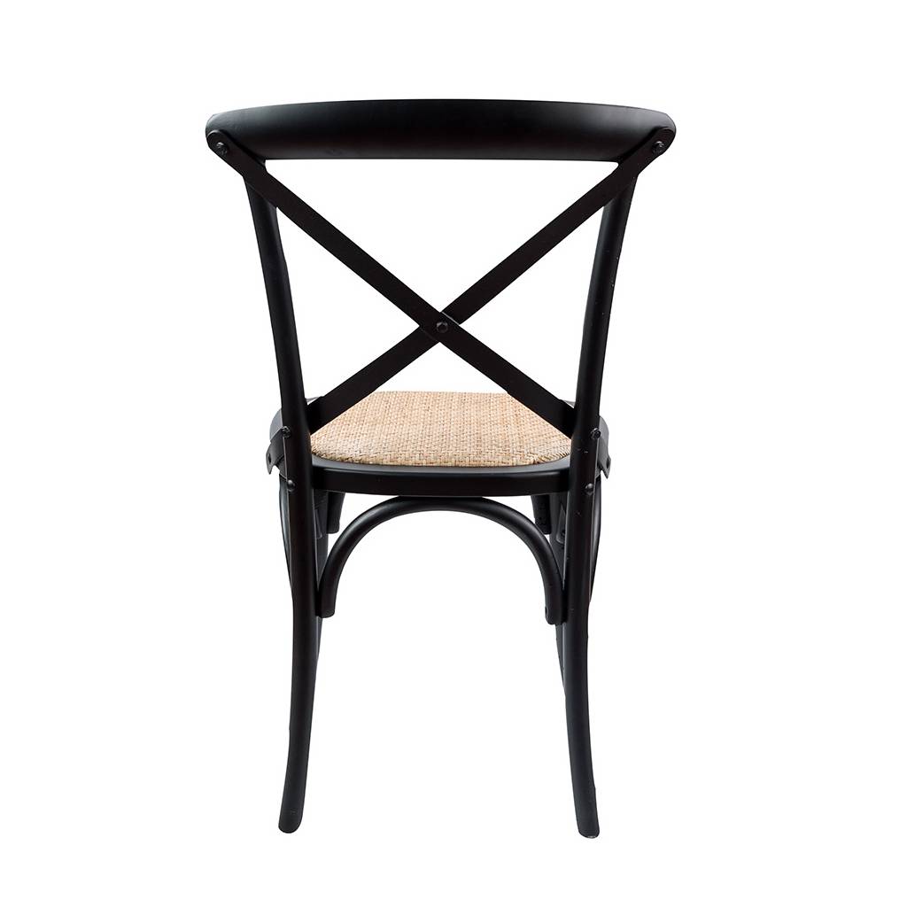 Rattan Dining Chair Black
