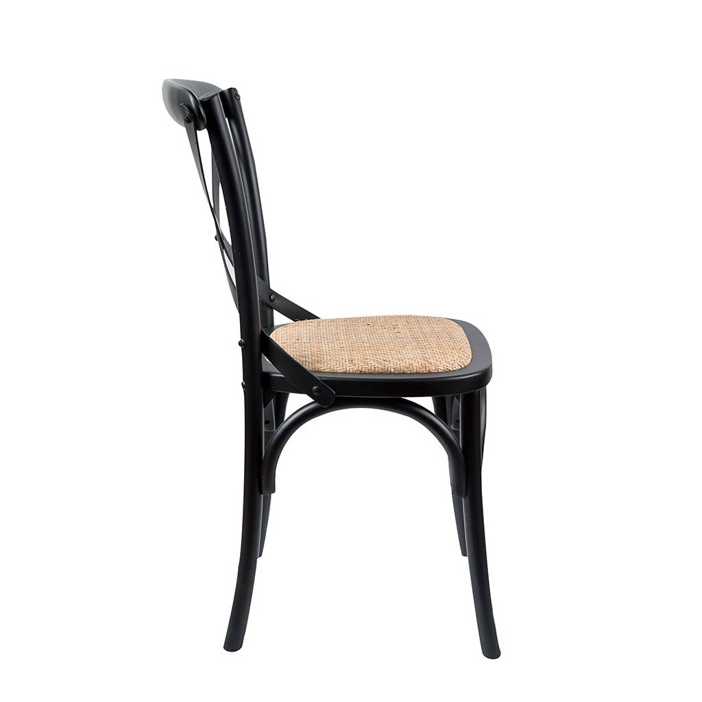 Rattan Dining Chair Black