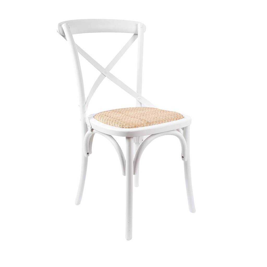 Rattan Dining Chair White