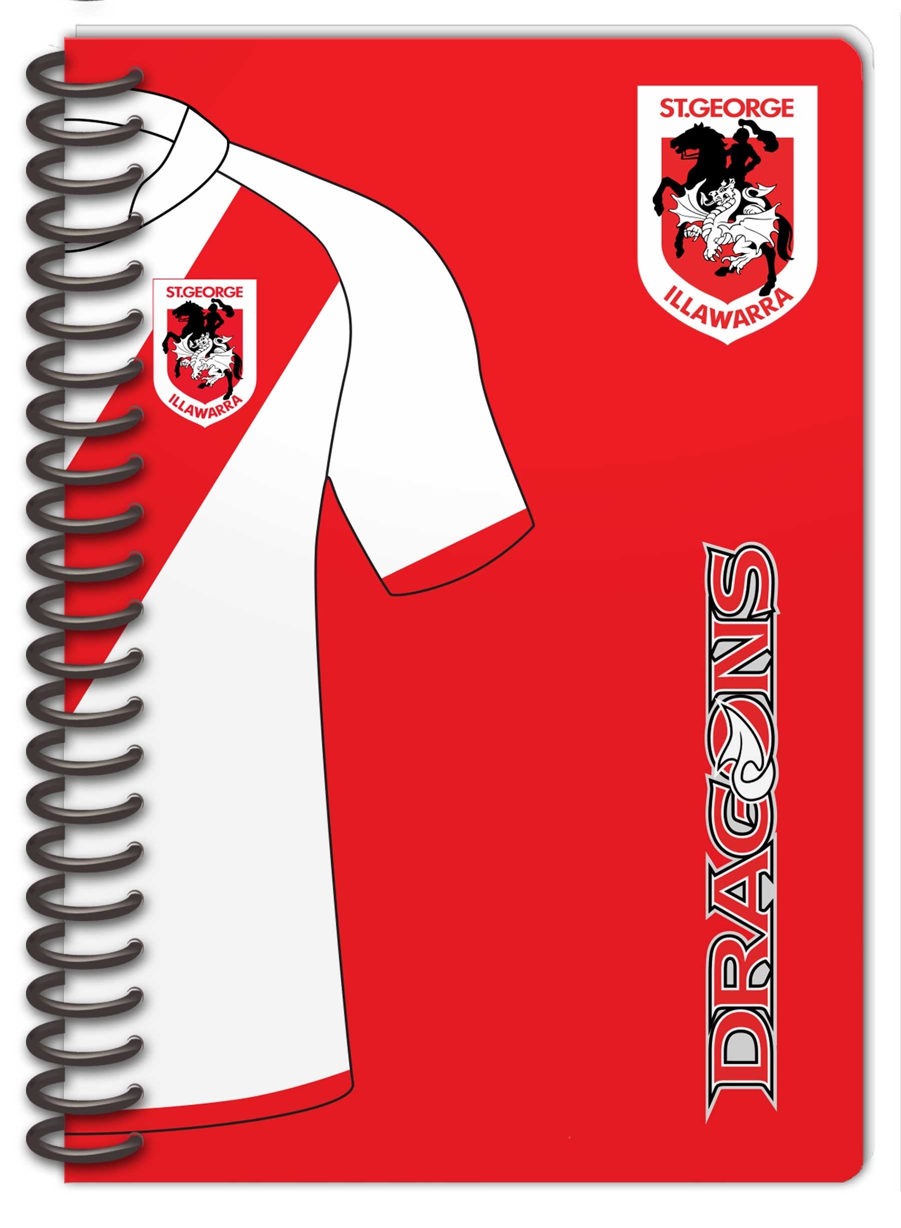 St George Illawarra Dragons Set Of 2 Notebooks