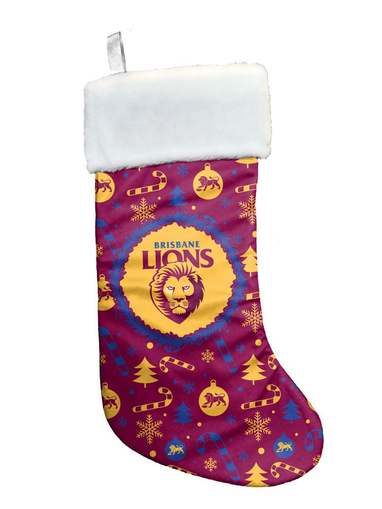 Brisbane Lions Christmas Stocking