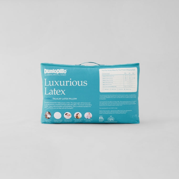 Luxurious Latex Classic Medium Profile & Feel Pillow