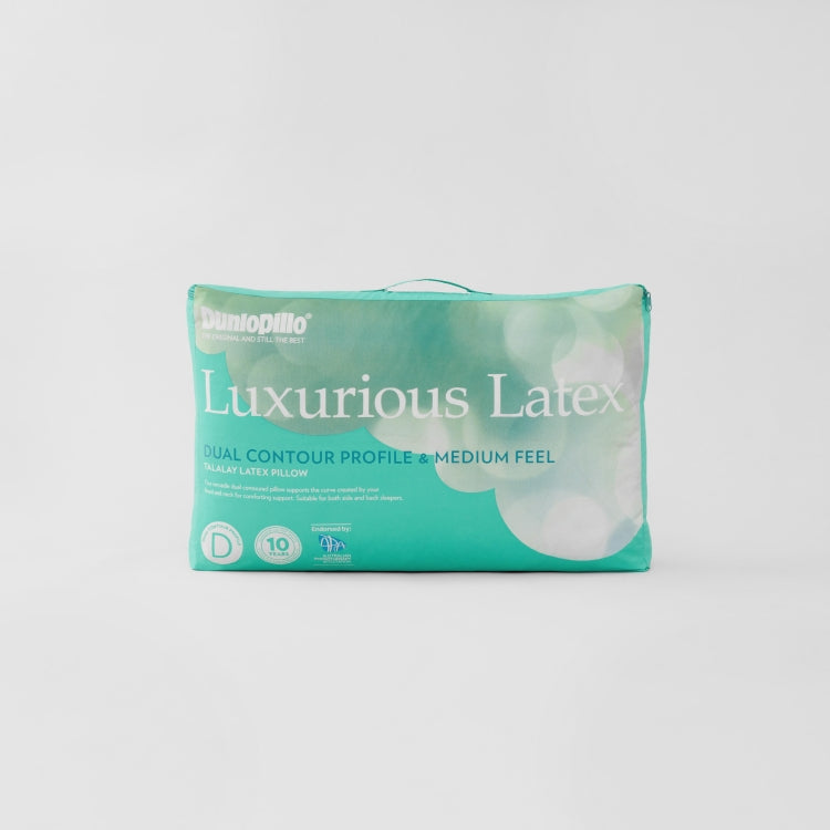 Luxurious Latex Contoured Profile & Medium Feel Pillow