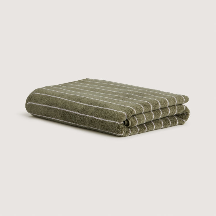 Aven Australian Cotton Stripe Bath Sheet