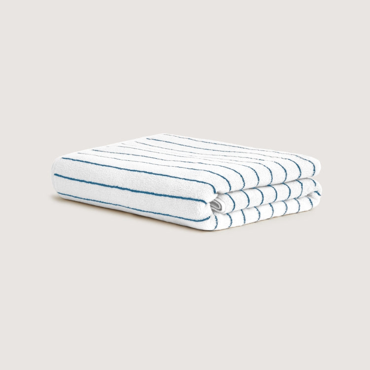 Aven Australian Cotton Stripe Bath Sheet