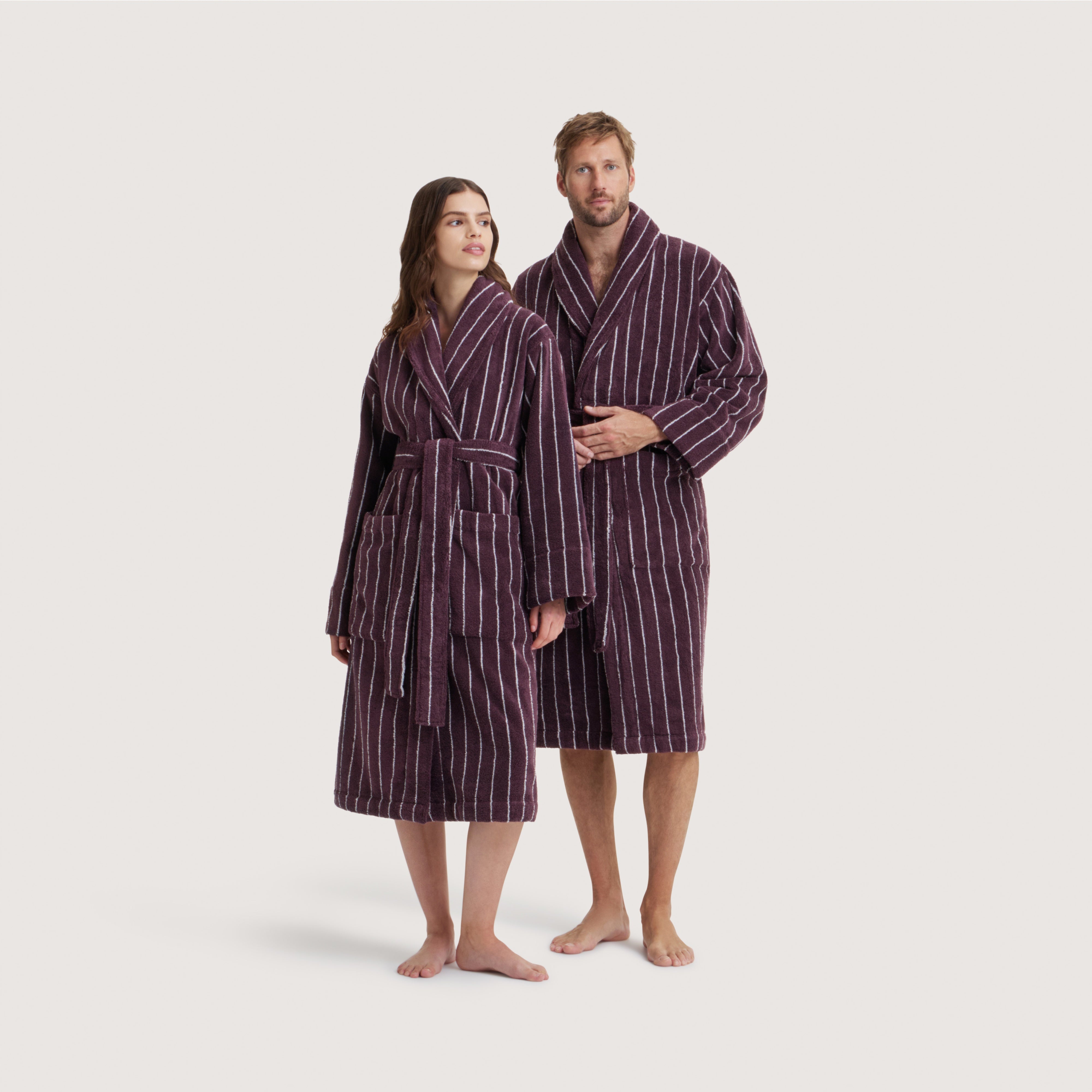 Aven Australian Stripe Cotton Robe