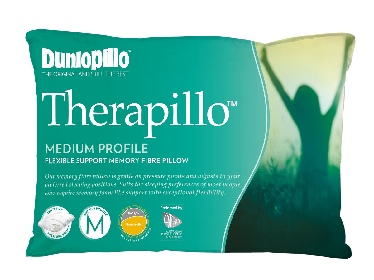Therapillo Flexible Support Memory Fibre Medium Profile Pillow