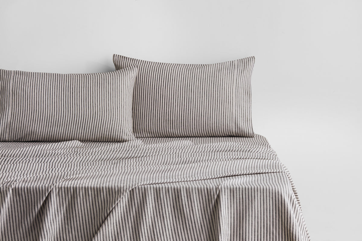 Abbotson Ticking Stripe Flat Sheet