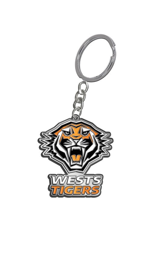 Wests Tigers Enamel Logo Keyring