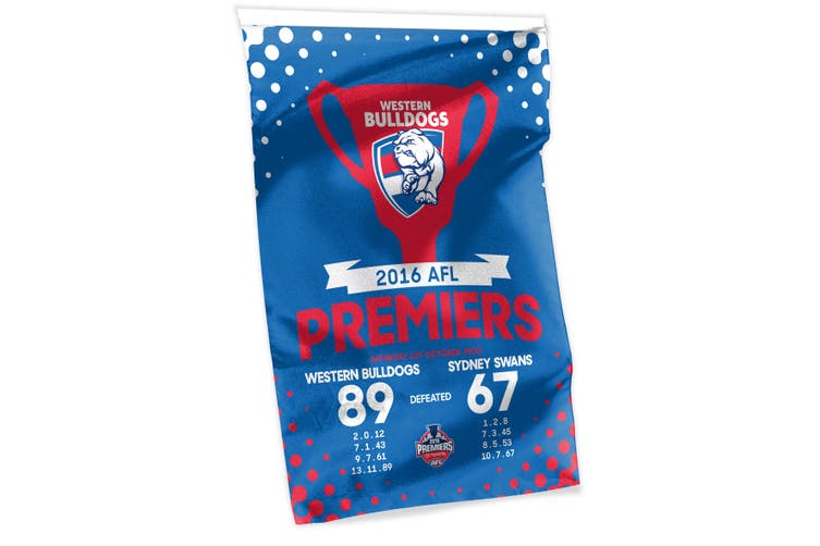 Western Bulldogs Premiership Wall Flag