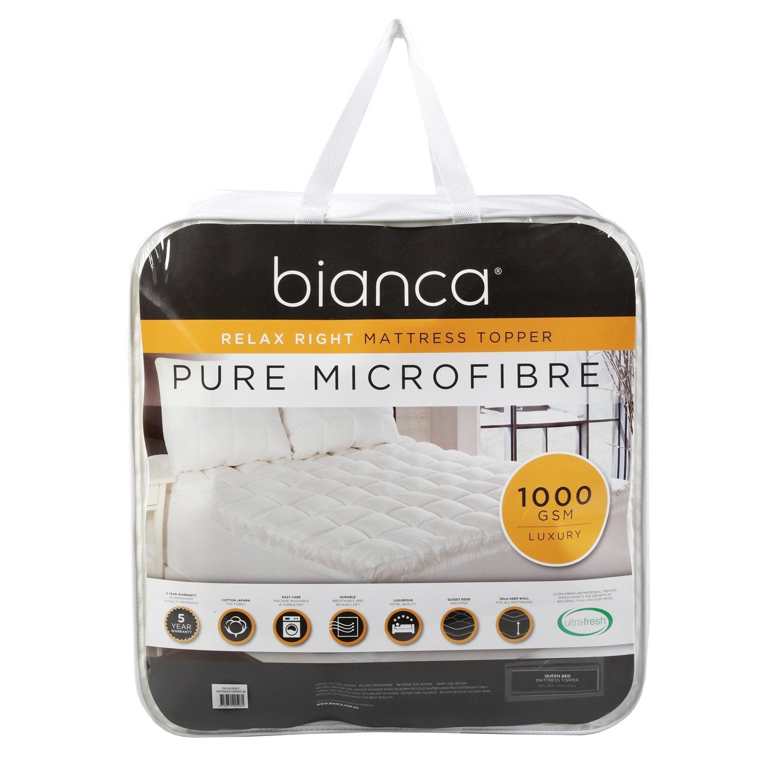 Relax Right Microfibre Mattress Topper