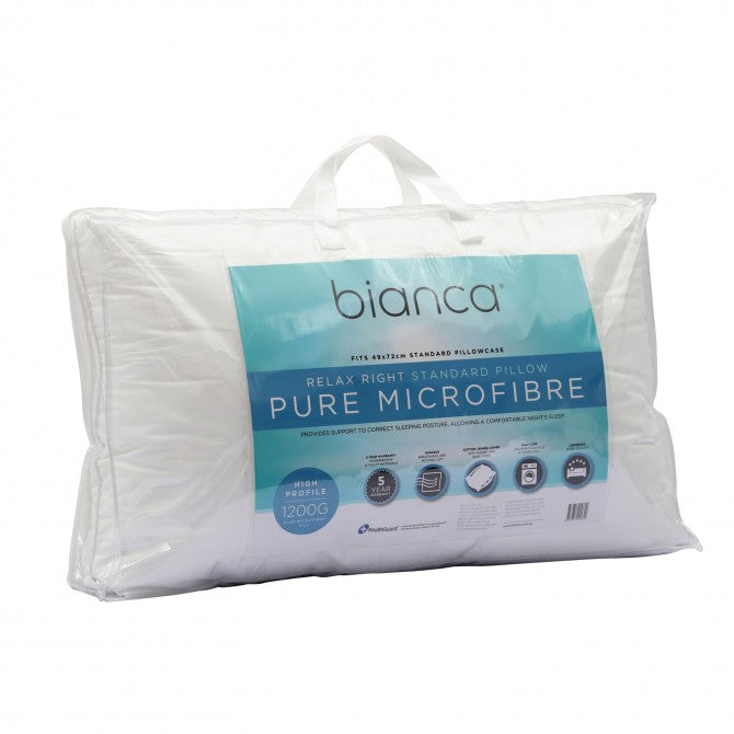 Relax Right Pure Microfibre High Profile Pillow