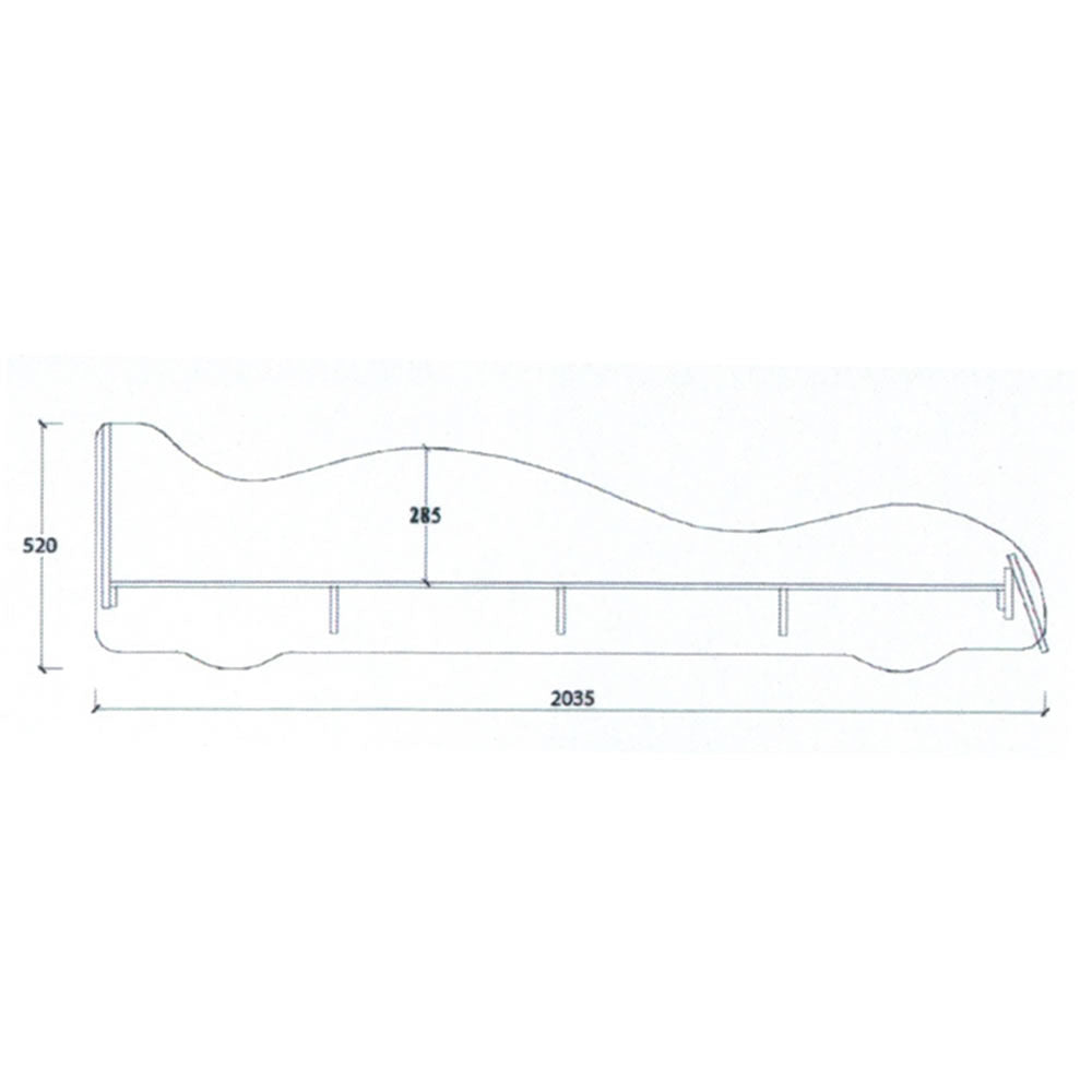 No.5 Special Racing Car Bed - Blue
