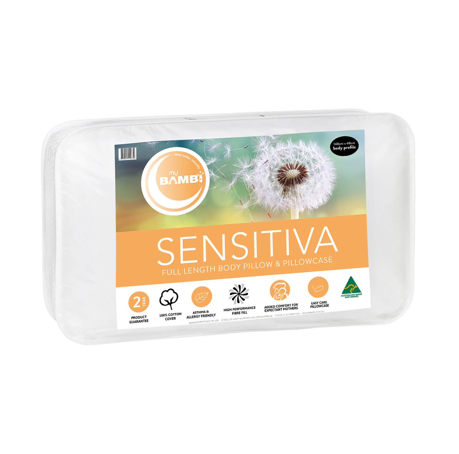Sensitiva Full Length Body Pillow