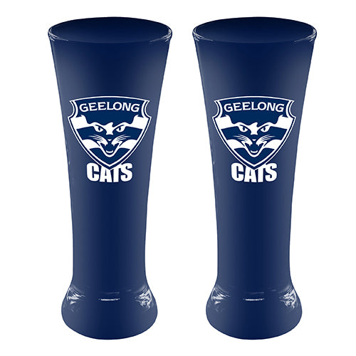 Geelong Cats Set of 2 Glass Skols