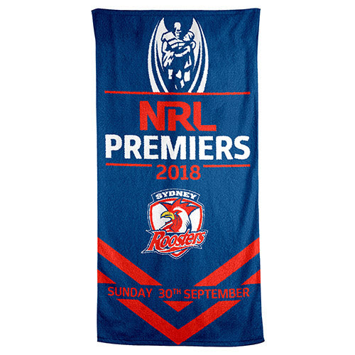 Sydney Roosters 2018 Premiers Beach Towel