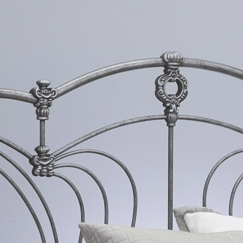 Chelsea Cast Iron Bed Frame with Return Posts