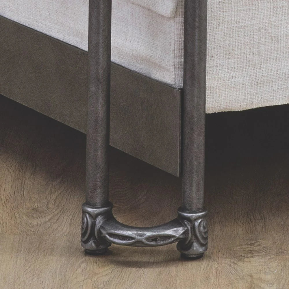 Chelsea Cast Iron Bed Frame with Return Posts