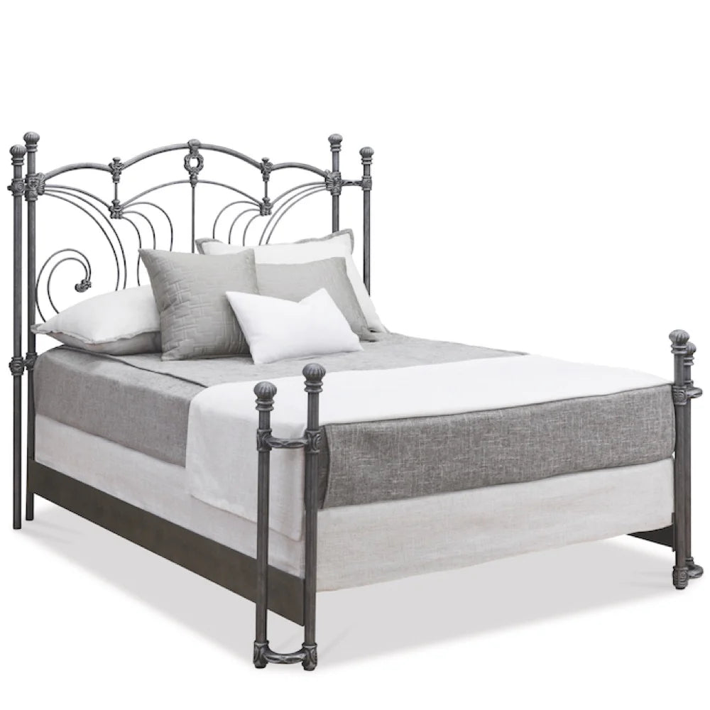 Chelsea Cast Iron Bed Frame with Return Posts