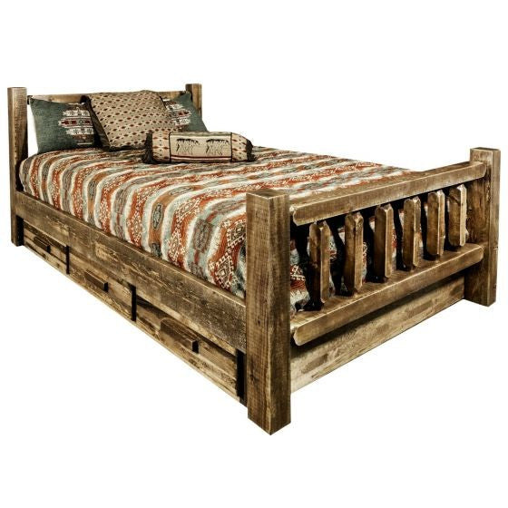 Homestead Wood Bed Frame With Drawers
