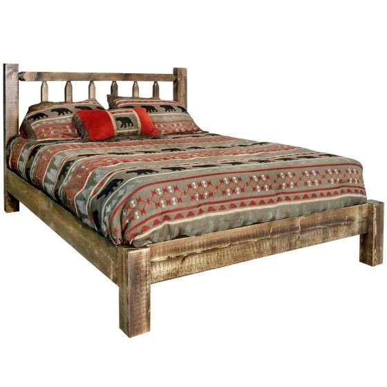 Homestead Wood Bed Frame Low Foot