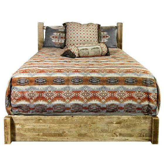 Homestead Wood Bed Frame Low Foot With Drawers