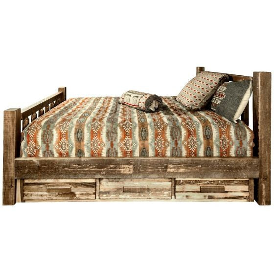 Homestead Wood Bed Frame With Drawers