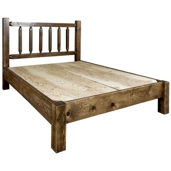 Homestead Wood Bed Frame Low Foot