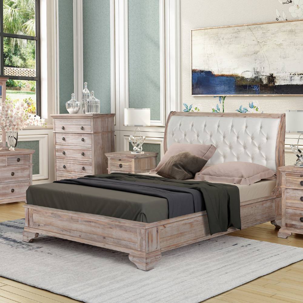 Ibiza Wood Bed Frame - Low Foot
