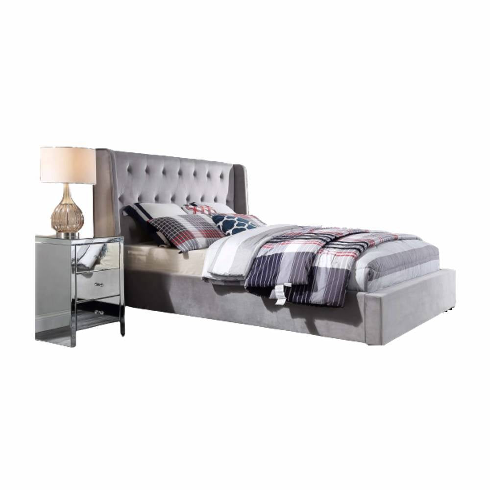 Elinor Upholstered Bed With Wings