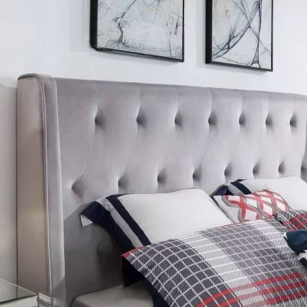 Elinor Upholstered Bed With Wings