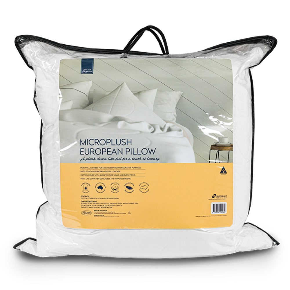 Cloud Support Microplush European Pillow