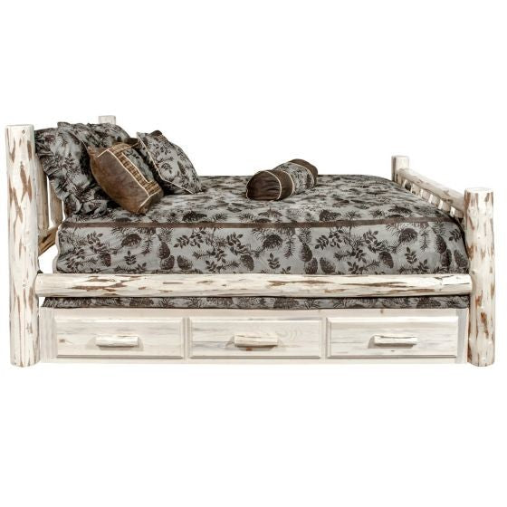 Montana Wood Bed Frame With Drawers