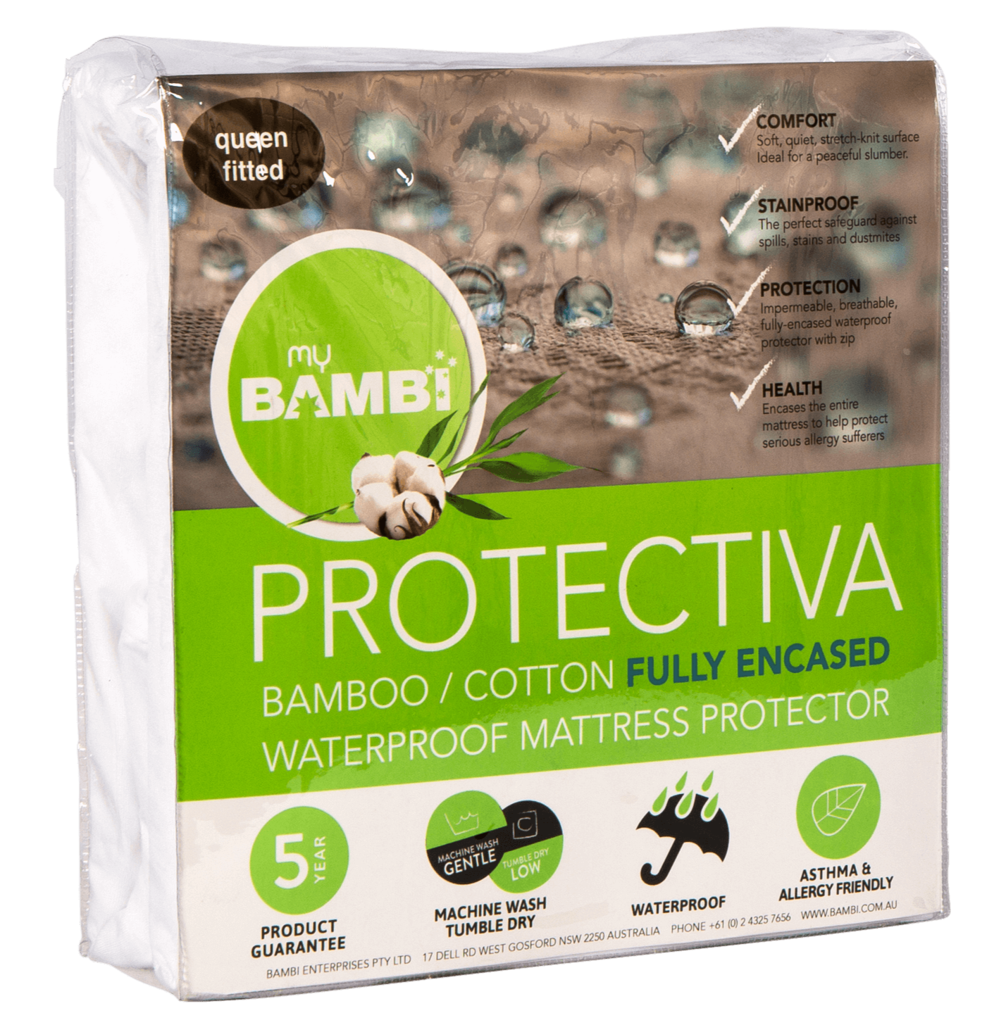 Protectiva Fully Encased Waterproof Mattress Protector
