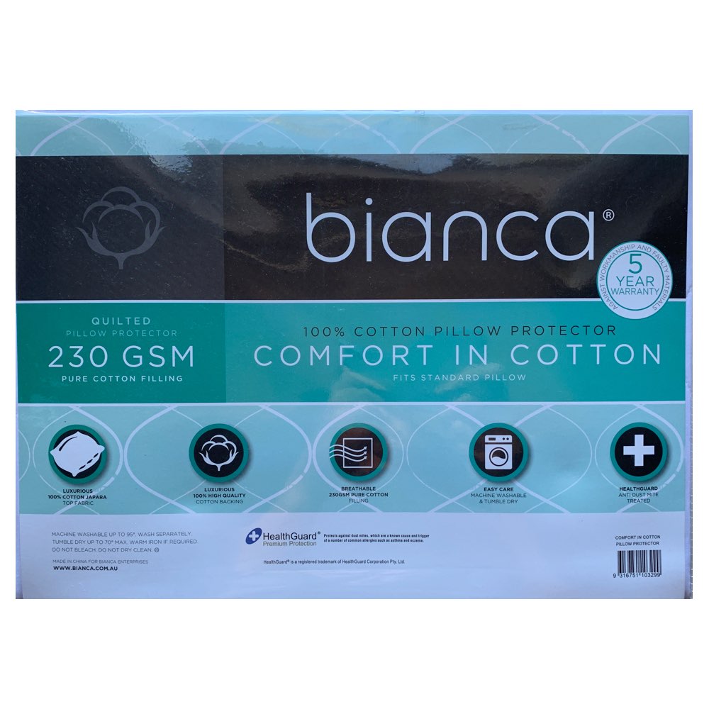 Comfort In Cotton Pillow Protector