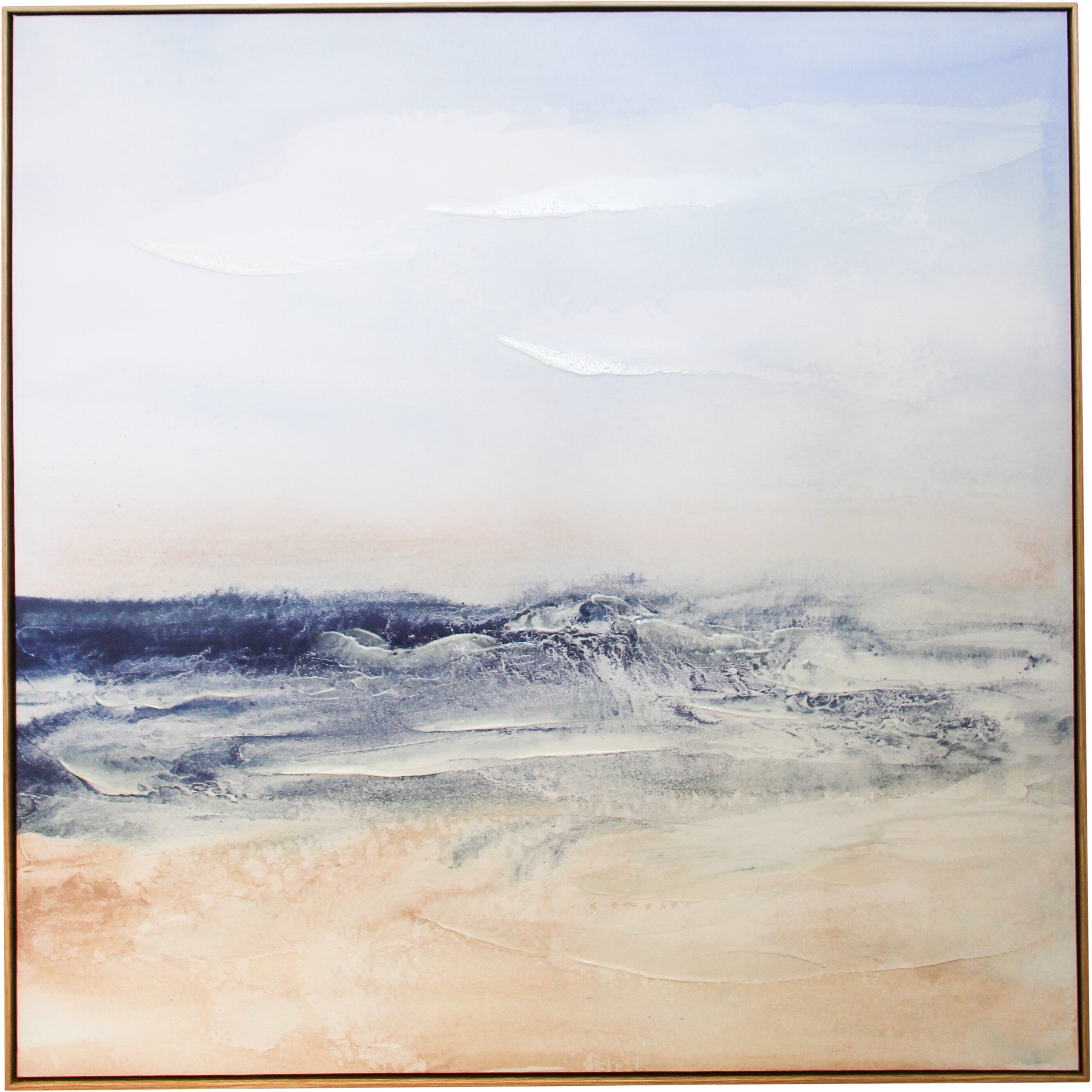 Sand and Surf Textured Print on Canvas