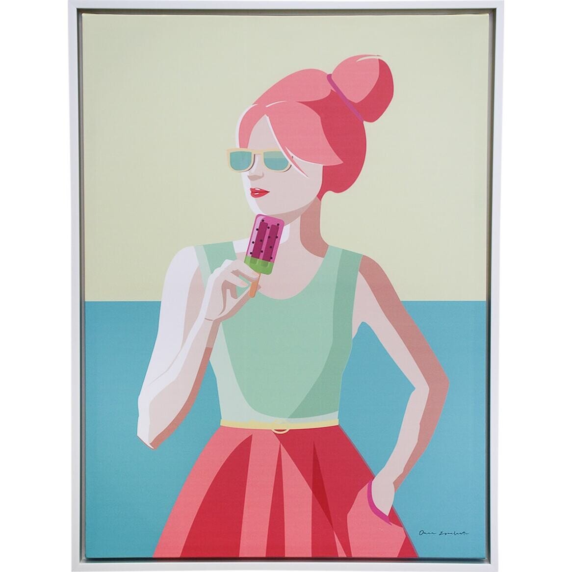 Watermelon Popsicle Print on Canvas