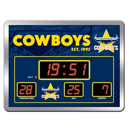 North Queensland Cowboys Led Scoreboard Clock