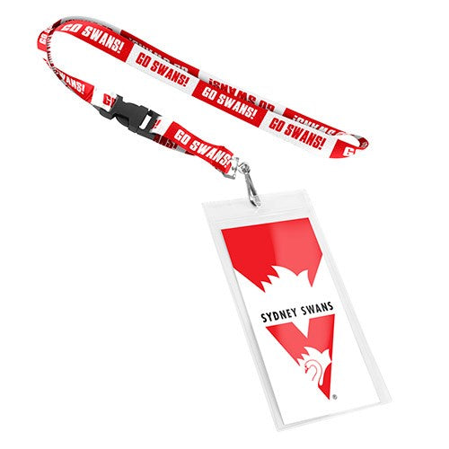 Sydney Swans Lanyard With Pocket