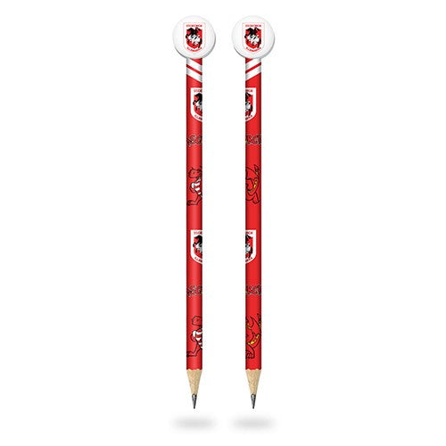 St George Illawarra Dragons Pencil With Eraser