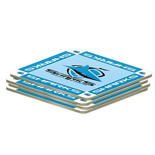 Cronulla Sharks 4Pk Coaster