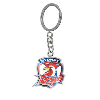 NRL Sydney Roosters Enamel Logo Keyring - Image