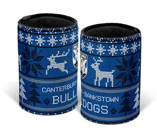 NRL Canterbury Bulldogs Xmas Can Cooler - Image