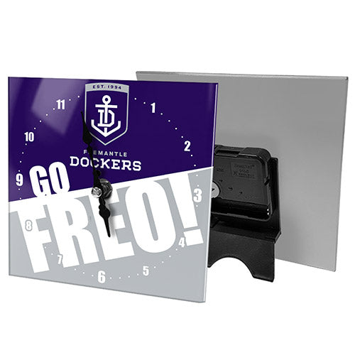 Fremantle Dockers Mini Glass Clock