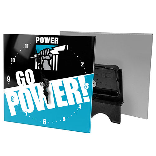 Port Adelaide Power Mini Glass Clock