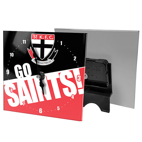 St Kilda Saints Mini Glass Clock