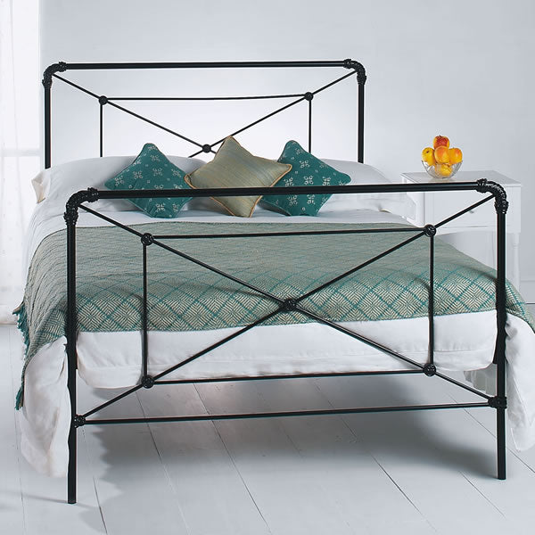 Caldwell Cast Bed - Queen Size Satin Black